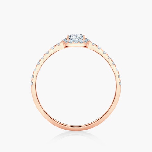 Pierścionek zaręczynowy This is Love: różowe złoto, diament